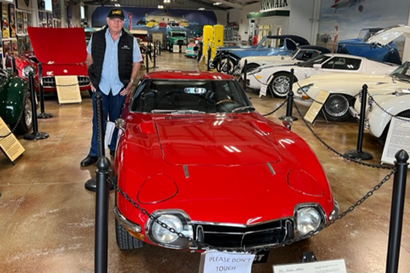 1967 Toyota 2000 GT on display at Woodland Auto Display, Paso Robles, CA